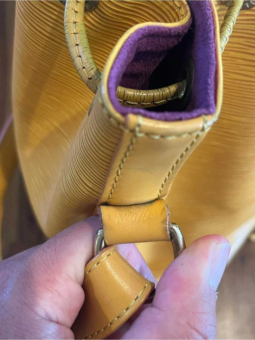 Louis Vuitton Yellow Epi Leather Noé GM
